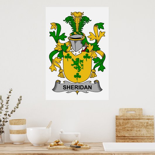 Sheridan Family Crest Poster (Keuken)