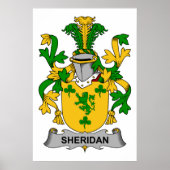 Sheridan Family Crest Poster (Voorkant)