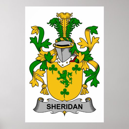 Sheridan Family Crest Poster (Voorkant)