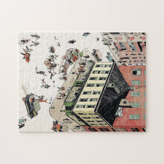 Sheridan Square West Village, 1920s Bazaar de Junk Legpuzzel (Horizontaal)