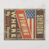 Sheridan Wyoming Briefkaart (Voorkant)