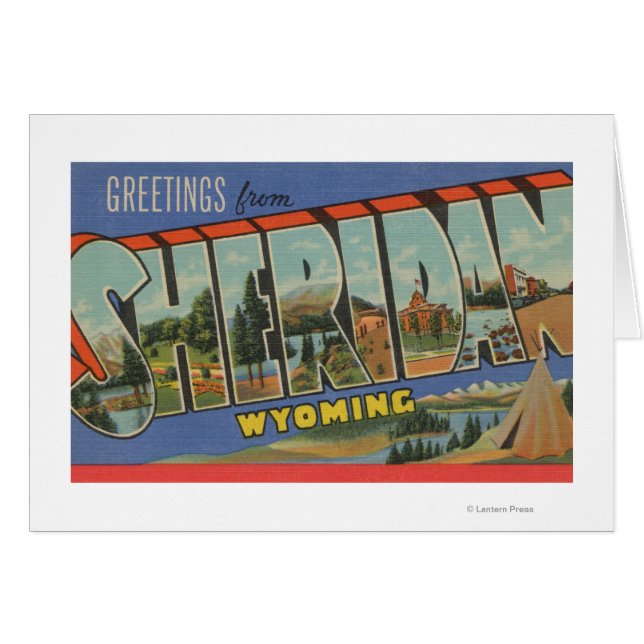Sheridan, Wyoming - Grote Letter-scènes (Voorkant Horizontaal)