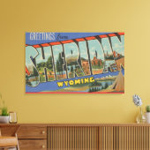 Sheridan, Wyoming - Grote Letter-scènes Canvas Afdruk (Insitu (Woonkamer))