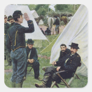 Sheridans First Interview met Rowand Vierkante Sticker