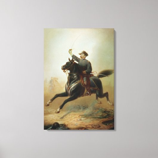 Sheridans Ride, 1871 Canvas Afdruk (Voorkant)