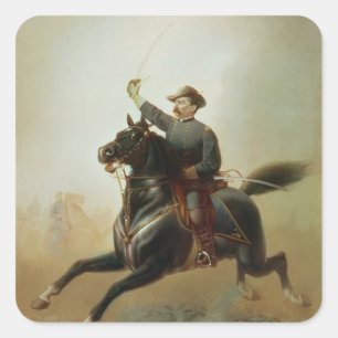 Sheridans Ride, 1871 Vierkante Sticker