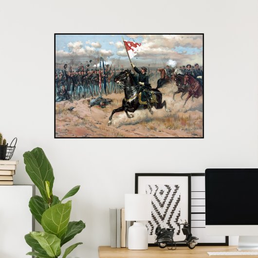Sheridans Ride - Burgeroorlog Poster (Thuiskantoor)