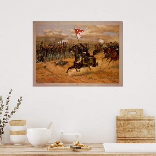 Sheridans Ride door Thure de Thulstrup Poster (Keuken)