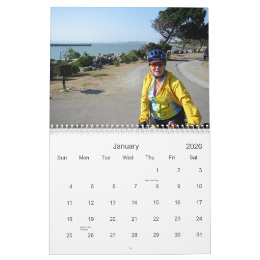 Sherie en Ben Bike California Kalender (Jan 2026)