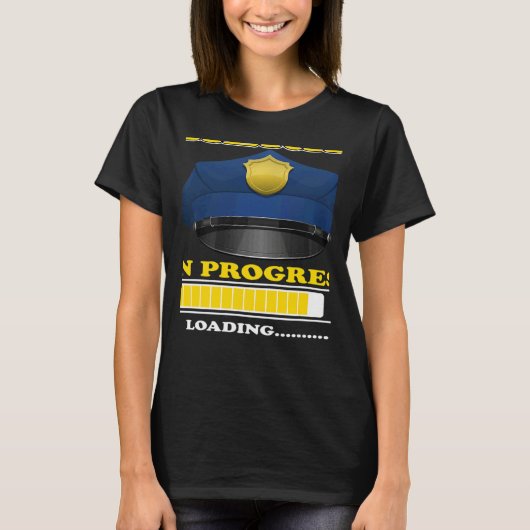 Sherif In Progress Future Policewoman Criminology T-shirt (Voorkant)
