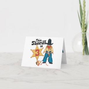 Sheriff 3e verjaardag invulling uitnodiging