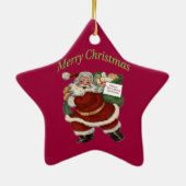Sheriff Adjunct - Aangepast kerststerrenOrnament Keramisch Ornament (Achterkant)
