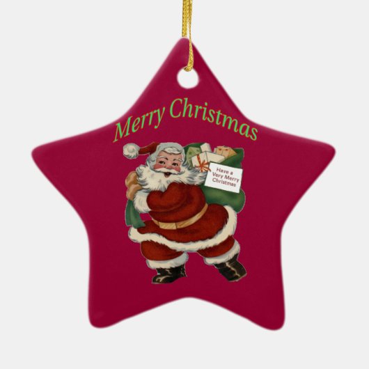 Sheriff Adjunct - Aangepast kerststerrenOrnament Keramisch Ornament (Achterkant)