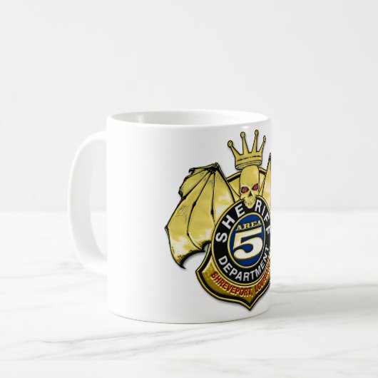Sheriff Area 5 Badge Koffiemok (Voorkant links)
