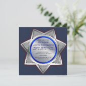 Sheriff Badge Birthday Party - Uitnodigingen (Staand voorkant)