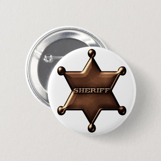 Sheriff Badge Button (Voorkant /achterkant)