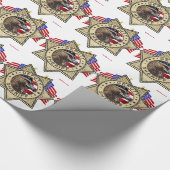 sheriff Badge Cadeaupapier (Hoek)