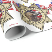 sheriff Badge Cadeaupapier (Rol Hoek)