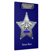 Sheriff Badge Custom Acrylic klembord (Rechts)