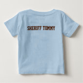 Sheriff Badge Custom Baby Bodysuit (Achterkant)