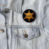 Sheriff Badge - knop Ronde Button 5,7 Cm (In situ)