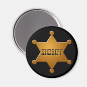 Sheriff Badge - magneet (Voorkant / Achterkant)