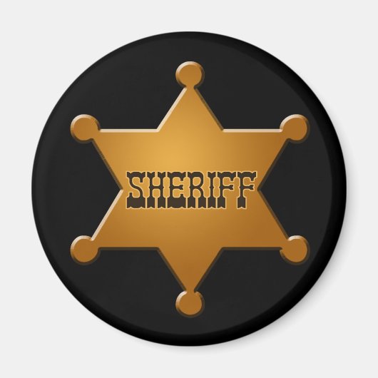 Sheriff Badge - magneet (Voorkant)