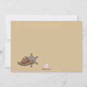 Sheriff Badge Photo Birthday Party - Uitnodiging (Achterkant)