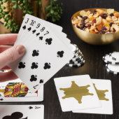 Sheriff Badge Pokerkaarten (Insitu)