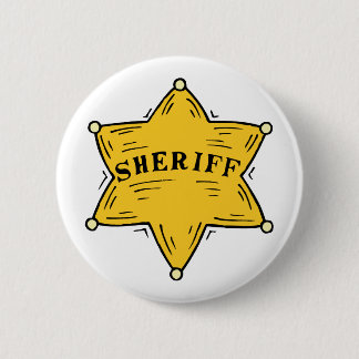 Sheriff Badge Ronde Button 5,7 Cm