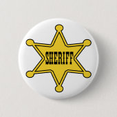 Sheriff Badge Ronde Button 5,7 Cm (Voorkant)