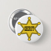 Sheriff Badge Ronde Button 5,7 Cm (Voorkant /achterkant)