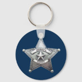 sheriff Badge Sleutelhanger (Voorkant)