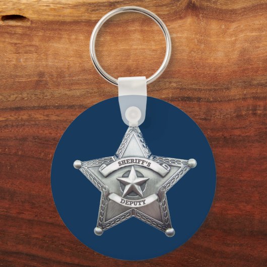 sheriff Badge Sleutelhanger (Voorkant)