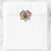sheriff Badge Vierkante Sticker (Tas)