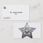 sheriff Badge Visitekaartje (Voorkant / Achterkant)