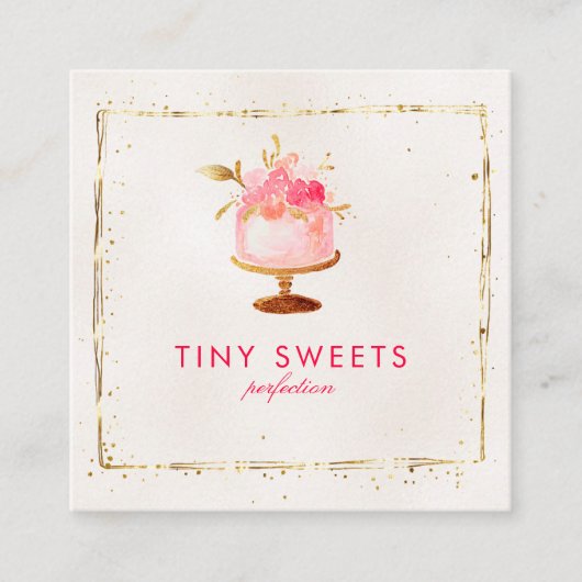 Sheriff Beauful Patisserie, bakkerij, koekjes en z Vierkante Visitekaartje (Voorkant)