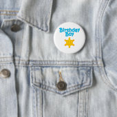 Sheriff Birthday Boy 3 Ronde Button 5,7 Cm (In situ)