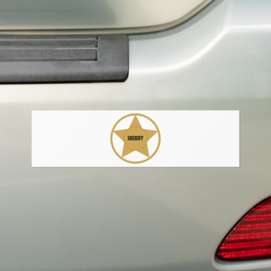 Sheriff Bumpersticker (Op auto)