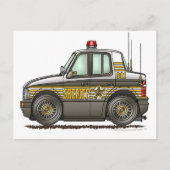 Sheriff Car Patrol Autowetshandhaving Briefkaart (Voorkant)