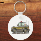 Sheriff Car Patrol Autowetshandhaving Sleutelhanger (Voorkant)