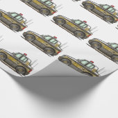 Sheriff Car Patrol Cadeaupapier (Hoek)