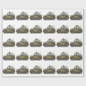 Sheriff Car Patrol Cadeaupapier (Vlak)