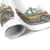 Sheriff Car Patrol Cadeaupapier (Rol Hoek)