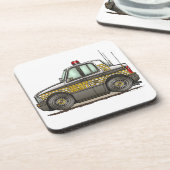 Sheriff Car Patrol Drankjes Onderzetter (Linkerzijde)