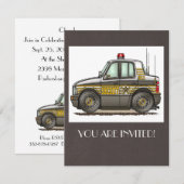 Sheriff Car Patrol Kaart (Voorkant / Achterkant)