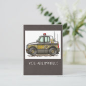 Sheriff Car Patrol Kaart (Staand voorkant)