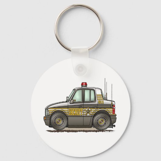 Sheriff Car Patrol Sleutelhanger (Voorkant)