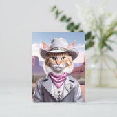 Sheriff Cat Briefkaart (Staand voorkant)