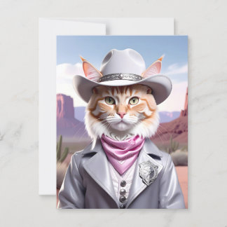 Sheriff Cat Briefkaart